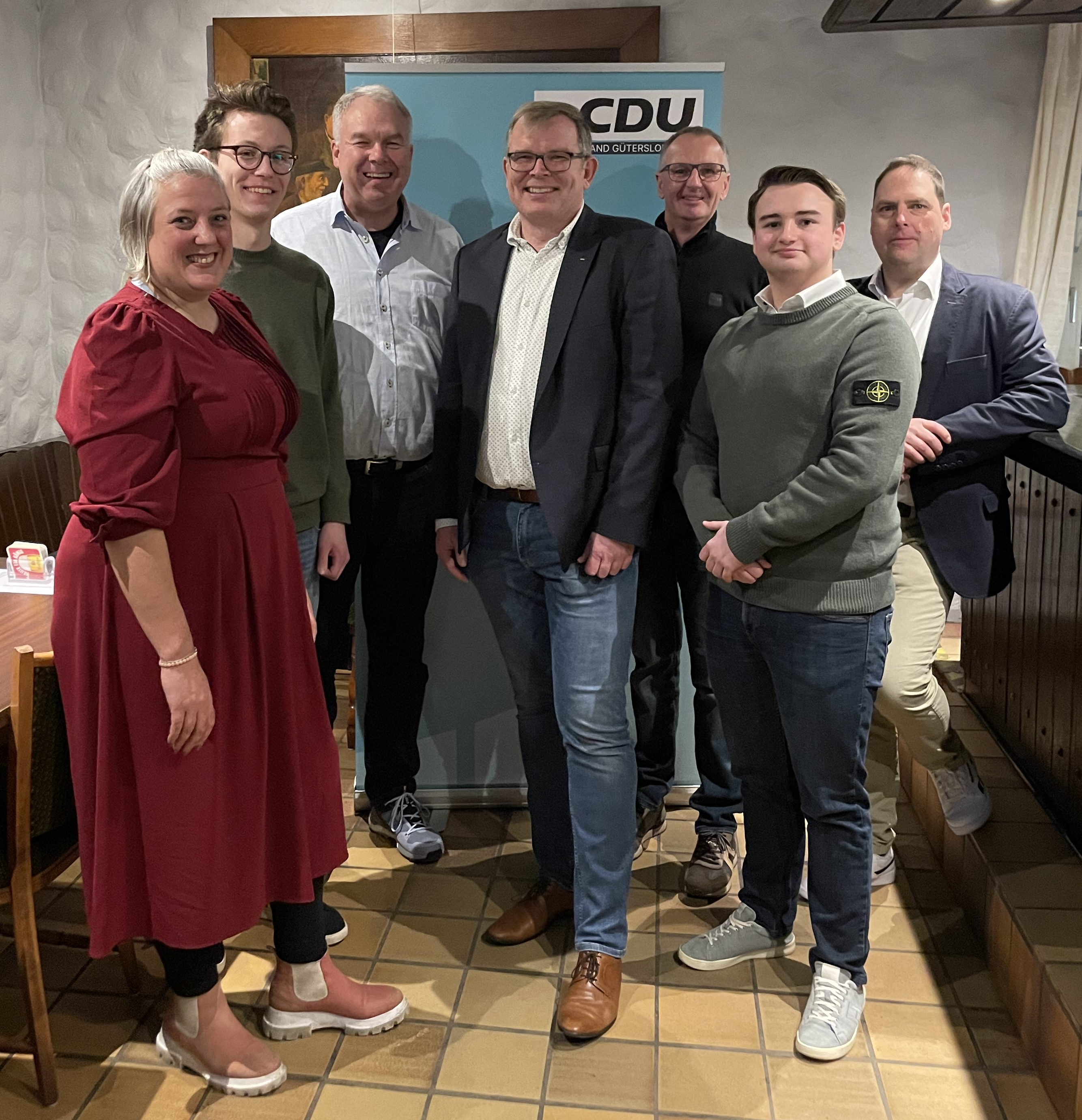 Die Mitglieder des neuen Vorstandes (v.l.): Katrin Friesicke, Vitus Brieden, Peter Wiese, Carsten Rethage, Andreas Heine, Erik Heine und Daniel Helmig.